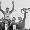 Гренобль 1968: Олимпийские чемпионы в биатлонной эстафете 4х7.5 км команда СССР