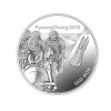 Пхёнчхан 2018: олимпийские монеты. Серебряная монета из серии зимних видов спорта