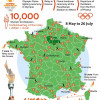 Маршрут эстафеты Олимпийского огня Игр-2024 в Париже