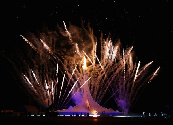 Сочи 2014: церемония открытия Олимпийских игр. Зажжение чаши Олимпийского огня