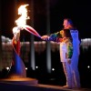 Сочи 2014: церемония открытия Олимпийских игр. Ирина Роднина и Владислав Третьяк зажигают Олимпийский огонь