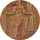 Берлин 1936: памятная медаль, медаль участника Олимпийских Игр