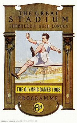 Олимпийский постер, плакат Лондон 1908