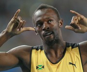 Усэйн Болт выиграл золотую медаль в беге на 100 метров на ЧМ в Москве