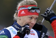 Ольга Зайцева - третья в гонке преследования на этапе Кубка Мира в Контиолахти