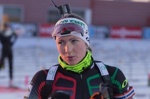 Белоруска Дарья Домрачева выиграла индивидуальную гонку в Эстерсунде