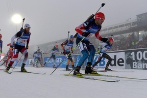 Норвежские биатлонисты — победители эстафеты на этапе в Антхольце, россияне — пятые