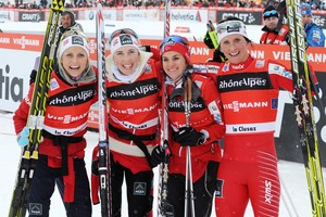 Норвежские лыжницы выиграли эстафету на Чемпионате мира в Фалуне