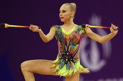 Яна Кудрявцева завоевала золото Европейских игр в упражнении с булавами
