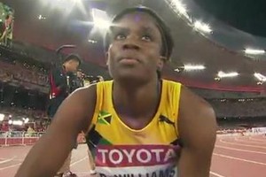 Ямайская бегунья Уильямс — чемпионка мира в беге на 100 метров с барьерами