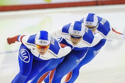 Российские конькобежки — серебряные призеры командной гонки на этапе Кубка мира в Харбине