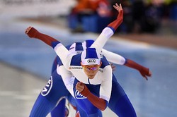Российские конькобежки с мировым рекордом выиграли командный спринт на этапе КМ в Калгари