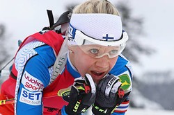Финка Мякяряйнен выиграла масс-старт на этапе Кубка мира в Рупольдинге, Юрлова — 22-ая
