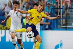 Сборная Швеции по футболу обыграла команду Южной Кореи в матче группового этапа ЧМ-2018