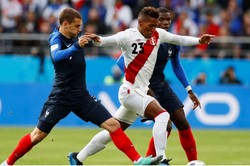 Французские футболисты победили сборную Перу в матче группового этапа чемпионата мира 2018