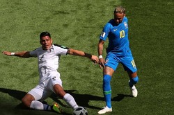 Сборная Бразилии обыграла команду Коста-Рики в матче группового этапа ЧМ-2018 по футболу