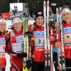 08-01-2014, Рупольдинг, женская эстафета: бронзовые призёры - сборная Норвегии