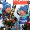 победительница спринта Ольга Подчуфарова и бронзовый призёр Екатерина Юрлова