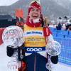 Победитель общего и дистанционного зачётов Кубка мира 2020/2021 по лыжным гонкам россиянин Александр Большунов
