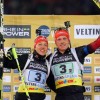 28 декабря 2013, Гельзенкирхен (Германия), «Рождественская гонка»: победители гонки Лаура Дальмайер и Флориан Граф (Германия)