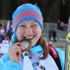 бронзовый призёр масс-старта россиянка Ольга Подчуфарова
