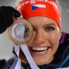 победительница женского спринта чешка Габриэла Соукалова