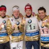 Победители мужской эстафеты команда Норвегии