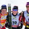 15-12-2013: призёры женского спринта на этапе в Давосе