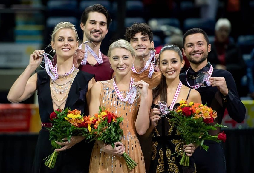 II этап Гран-при 2019/2020 по фигурному катанию «Скейт Канада»: призёры в танцах на льду