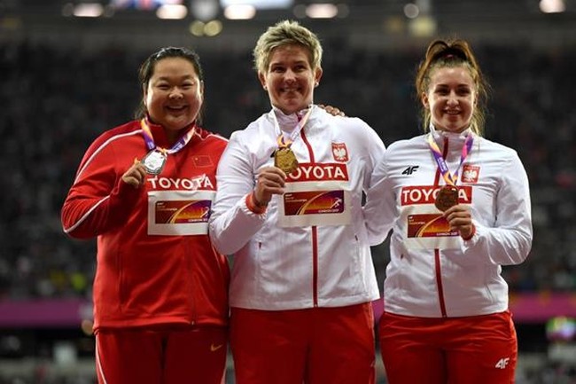 Чемпионат мира по легкой атлетике, Лондон: призеры в женском метании молота