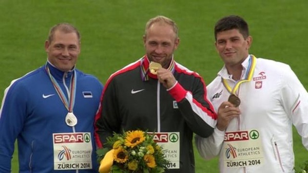 Цюрих 2014: призёры чемпионата Европы в метании диска у мужчин