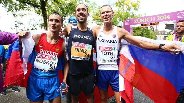 Цюрих 2014: призёры чемпионата Европы в ходьбе на 50 км