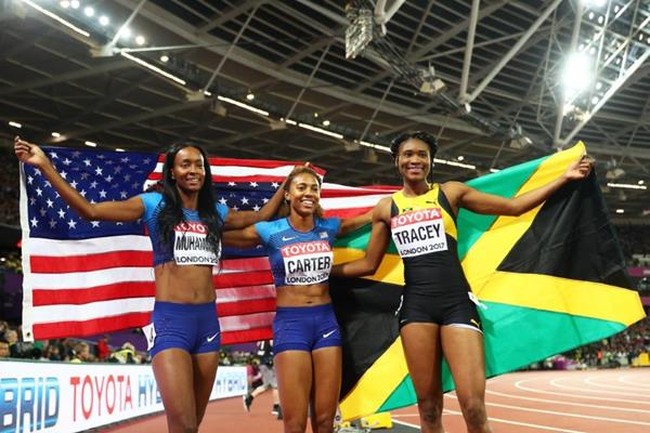Чемпионат мира 2017 по легкой атлетике, Лондон: призеры в женском беге на 400 метров с барьерами