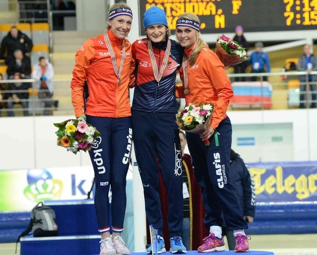 Призёры на дистанции 5000 метров у женщин