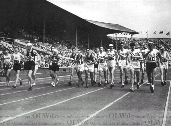 Лондон 1948 - Легкая атлетика - мужчины, 50 км ходьба