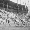 1912 год, Стокгольм, V Олимпийские Игры, легкая атлетика: старт полуфинального забега на 400 м