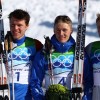 Ванкувер 2010, лыжные гонки: призёры мужского спринта россияне Александр Панжинский (серебро) и Никита Крюков (золото) и бронзовый призёр норвежец Петтер Нортуг