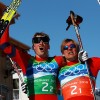 Ванкувер 2010, лыжные гонки: чемпионы Олимпийских игр в мужском командном спринте норвежцы Петтер Нортуг и Эйстейн Петтерсен. © 2010/GETTY