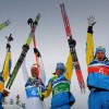 Ванкувер 2010, лыжные гонки: чемпионы Олимпийских игр в эстафете 4х10 км сборная Швеции (слева-направо Андерс Сёдергрен, Маркус Хельнер, Юхан Ольссон, Даниэль Риккардссон)