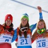 Сочи 2014, горнолыжный спорт: призёры в женском скоростном спуске