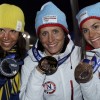 Сочи 2014, лыжные гонки: призёры в женском скиатлоне