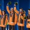 Сочи 2014, санный спорт: бронзовые призёры в эстафете команда Латвии