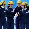 Сочи 2014, шорт-трек: Олимпийские чемпионки в эстафете на 3000 метров команда Кореи