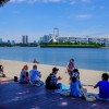 Токио-2020, олимпийские объекты: Морской парк Одайба и вид на Радужный мост