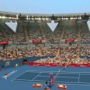 Пекин, Олимпийский теннисный центр во время проведения теннисного матча на центральном корте