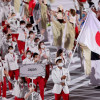 23.07.2021. Токио, церемония открытия Олимпийских игр. Олимпийская команда Японии