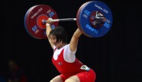 Штангистка из КНДР Рим Чжон Сим выиграла золото Олимпиады в Лондоне