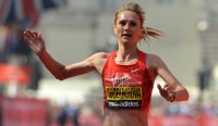 Лилия Шобухова сошла с дистанции на олимпийском марафоне