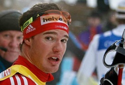 Швейцарский лыжник  Дарио Колонья одержал победу в скиатлоне на ОИ в Сочи