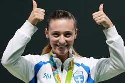 Гречанка Коракаки — победительница Олимпиады-2016 в стрельбе из малокалиберного пистолета с 25 м